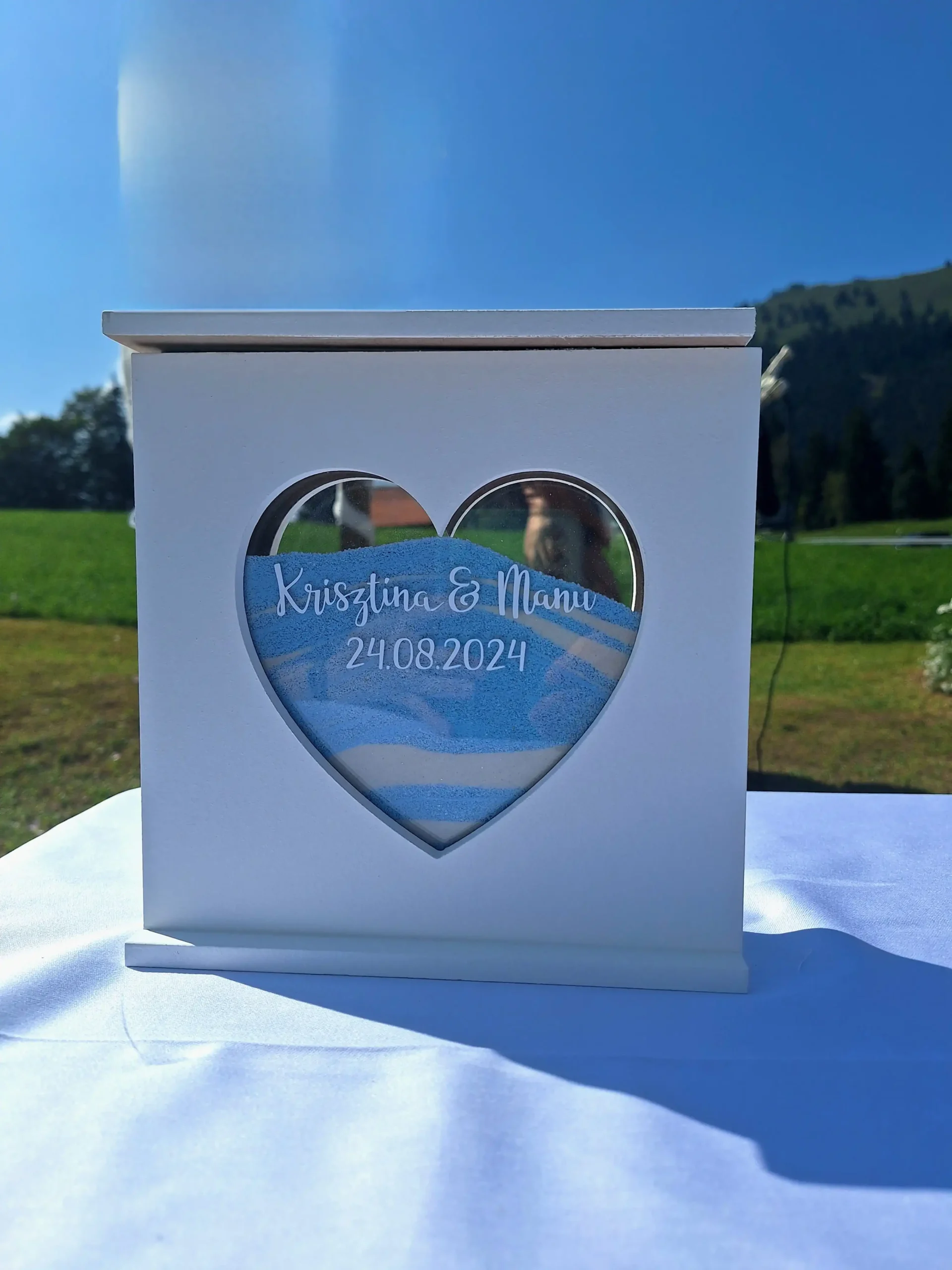 Sandritual bei einer deutsch-ungarischen Trauung